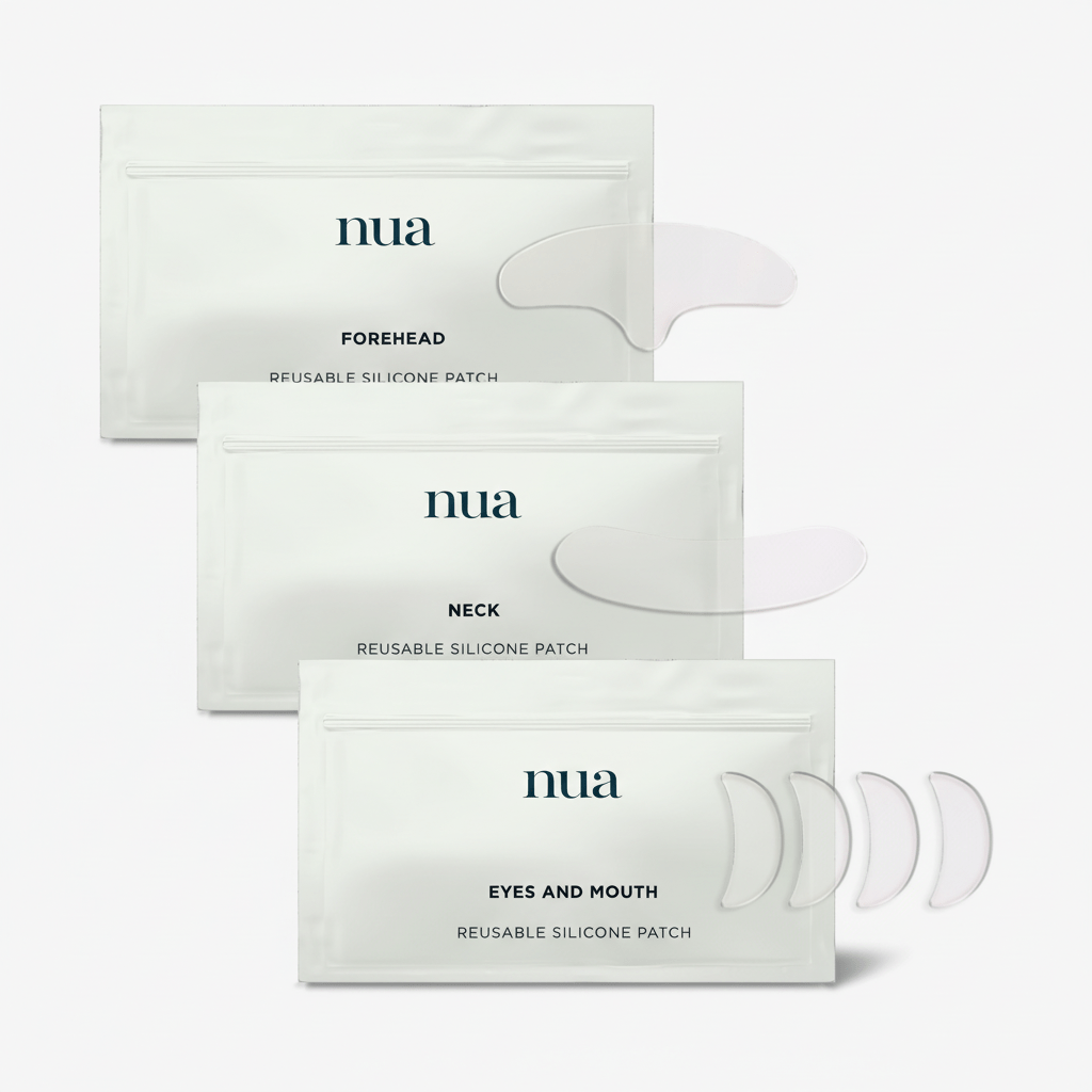 Silikonová náplast Nua - oči, ústa, čelo, krk, tělo