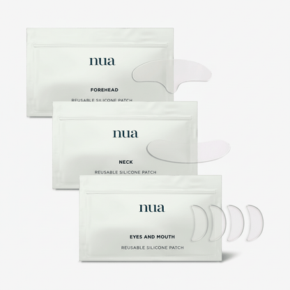 Silikonová náplast Nua - oči, ústa, čelo, krk, tělo